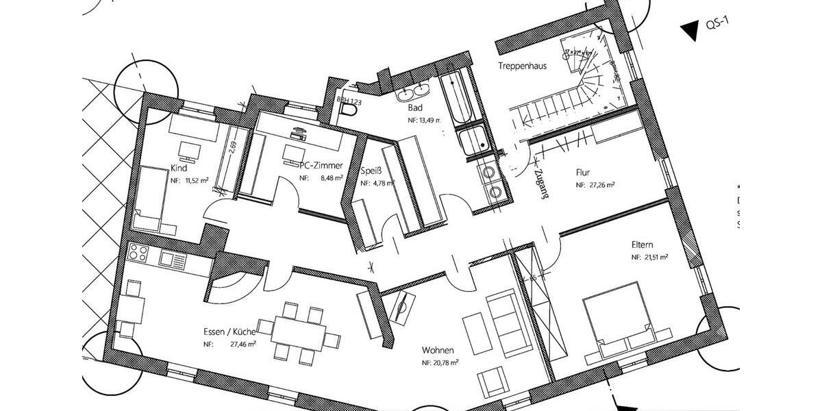 Kernsanierte Altbau-Etagenwohnung im Herzen von Bad Neualbenreuth zimmer