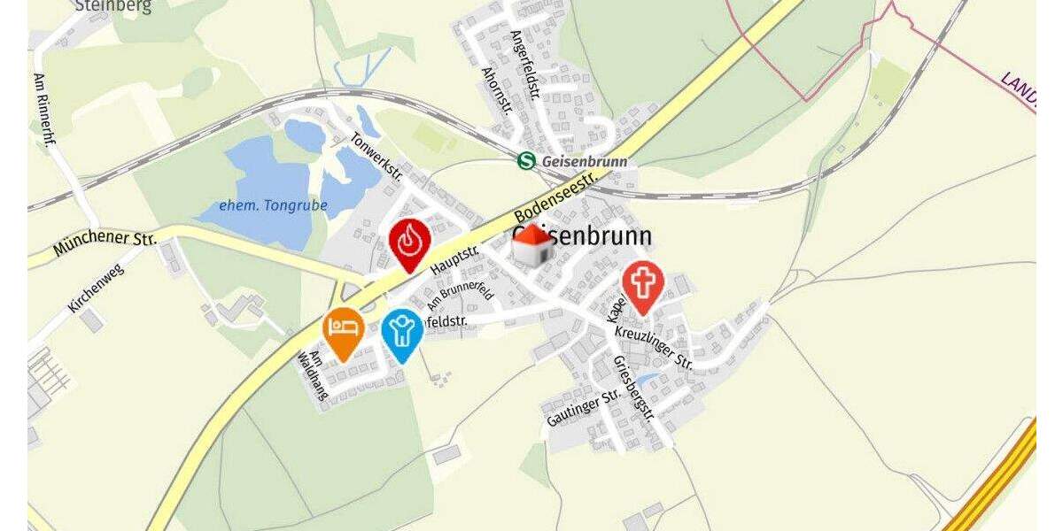 Etagenwohnung Gilching Geisenbrunn - 2 Zimmer, 83 m&sup2;, 1.470&euro; | Angebot:25908917