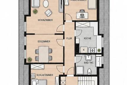 Wohnung Bielefeld Heepen - 4 Zimmer, 82 m&sup2;, 998&euro; | Angebot:26642918