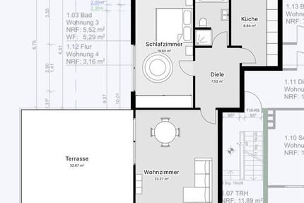 Komplett sanierte 2-ZimmerWohnung mit großer Terasse in Angermund 2 zimmer