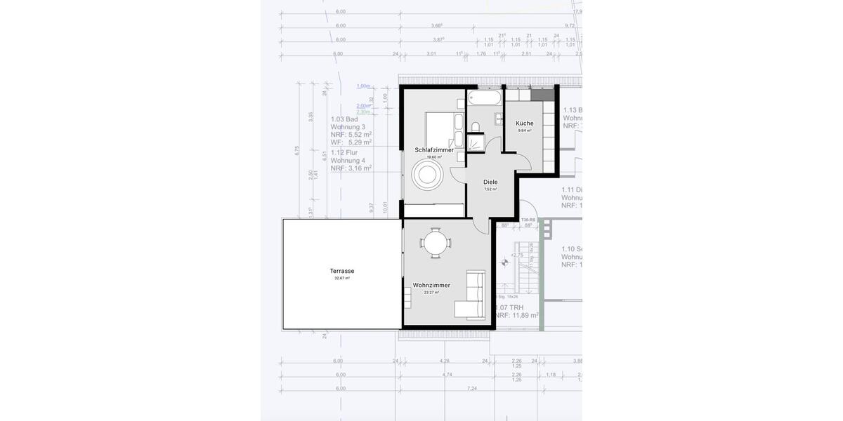 Komplett sanierte 2-ZimmerWohnung mit großer Terasse in Angermund 2 zimmer
