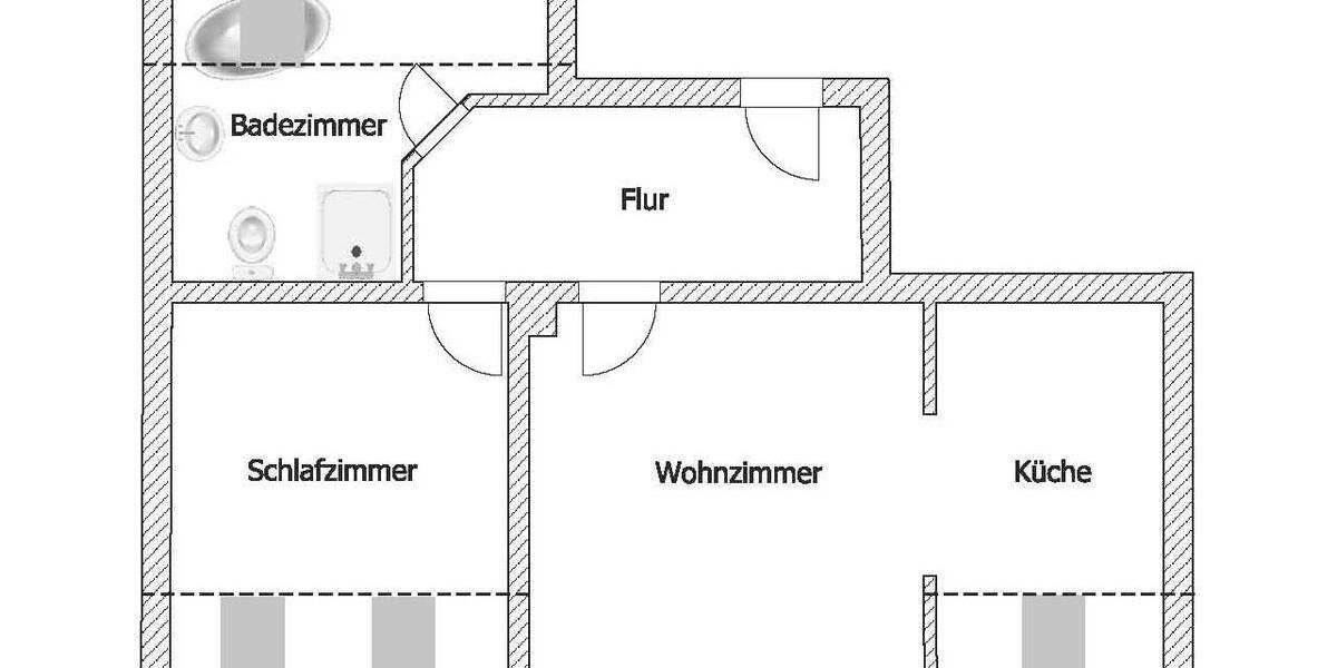 Dachgeschoßwohnung Riesa - 2 Zimmer, 71 m&sup2;, 391&euro; | Angebot:26461395