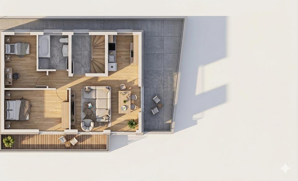 Etagenwohnung Breitenworbis - 4 Zimmer, 91 m&sup2;, 850&euro; | Angebot:26663850