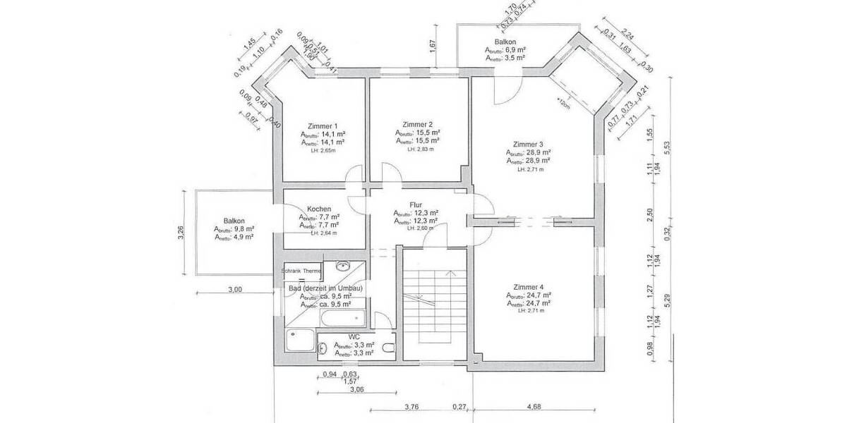 Schicke 4-ZKBB Altbauwohnung mit EBK 4 zimmer
