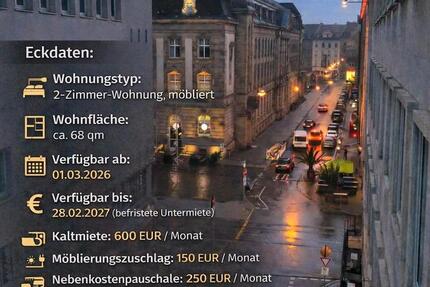 Möblierte 2-Zimmer-Wohnung (befristet) 2 zimmer