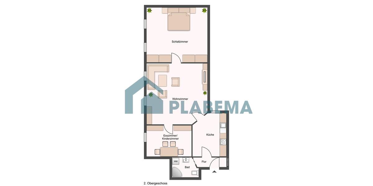 Etagenwohnung Schwerin Altstadt - 3 Zimmer, 70 m&sup2;, 1.095&euro; | Angebot:26528332