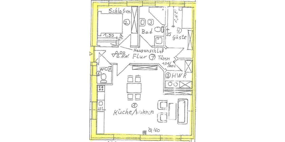 Doppelhaushälfte Apen - 3 Zimmer, 82 m&sup2;, 850&euro; | Angebot:25382851
