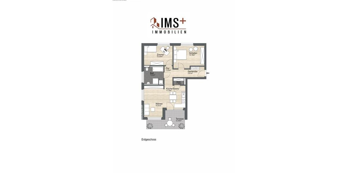 Erdgeschoßwohnung Herrischried - 3 Zimmer, 81 m&sup2;, 937&euro; | Angebot:23807594