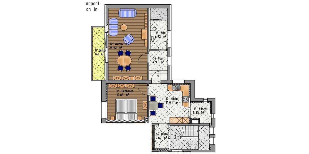 Etagenwohnung Südlohn - 2 Zimmer, 70 m&sup2;, 670&euro; | Angebot:26578589