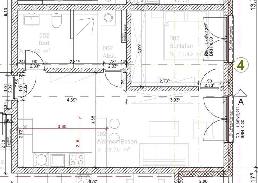 Exklusive 2 Zimmer Neubauwohnung mit Stellplatz und Einbauküche zimmer