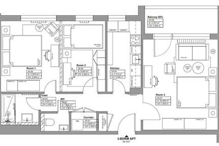 Zimmer Berlin Westend - 3 Zimmer, 1.950&euro; | Angebot:27008303