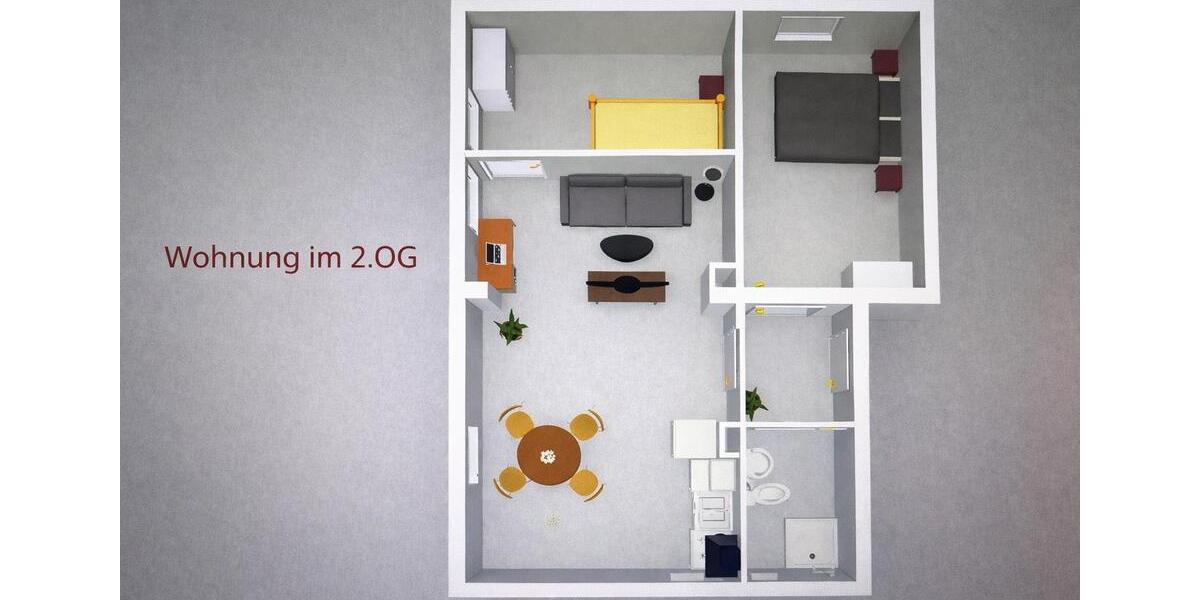 Erdgeschoßwohnung Eschwege - 2 Zimmer, 48 m&sup2;, 550&euro; | Angebot:24448227