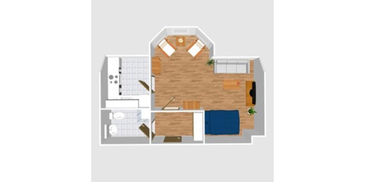 Etagenwohnung Bördeland - 1 Zimmer, 43 m&sup2;, 345&euro; | Angebot:23406398