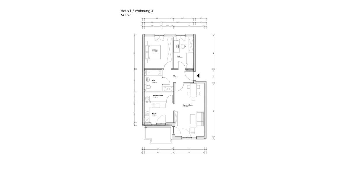 ***Südbalkon und Einbauküche*** 3 zimmer