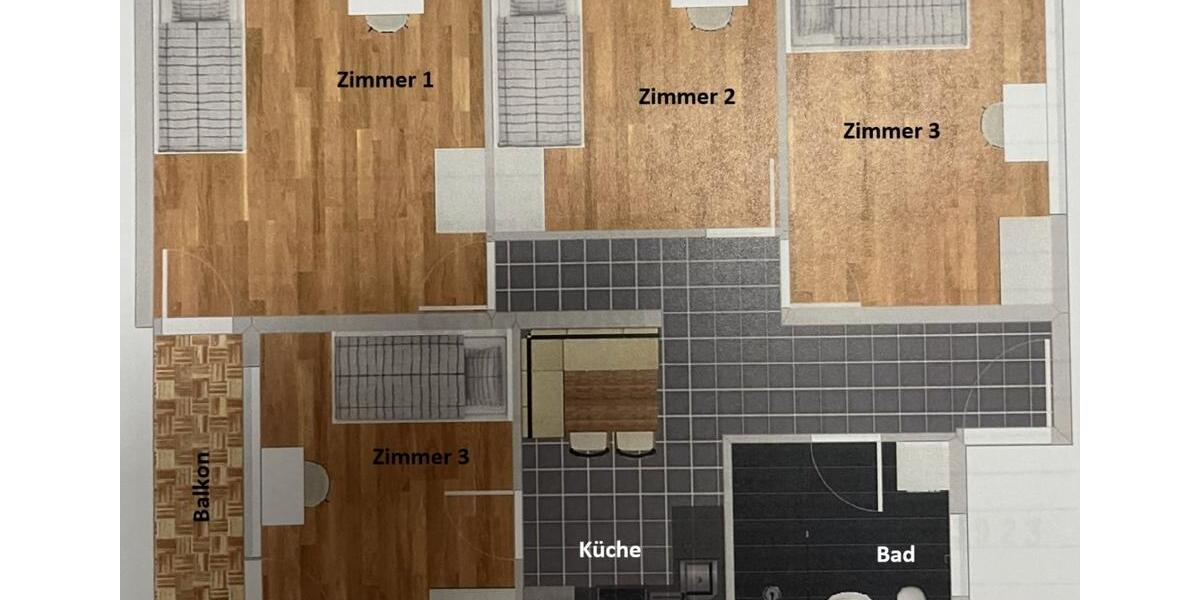 Wohnen auf Zeit Nürnberg Gärten hinter der Veste - 4 Zimmer, 72 m&sup2;, 504&euro; | Angebot:26246242