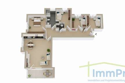Wohnung Ebhausen - 5.5 Zimmer, 124 m&sup2;, 1.350&euro; | Angebot:27076439