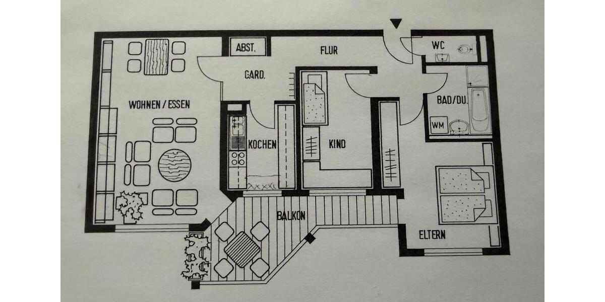 Etagenwohnung Plochingen - 3 Zimmer, 84 m&sup2;, 1.090&euro; | Angebot:24570641