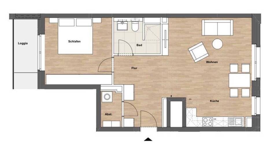 +++NEU+++ Traumhafte 2-Zimmer Neubau-Wohnung in Top Lage mit Balkon