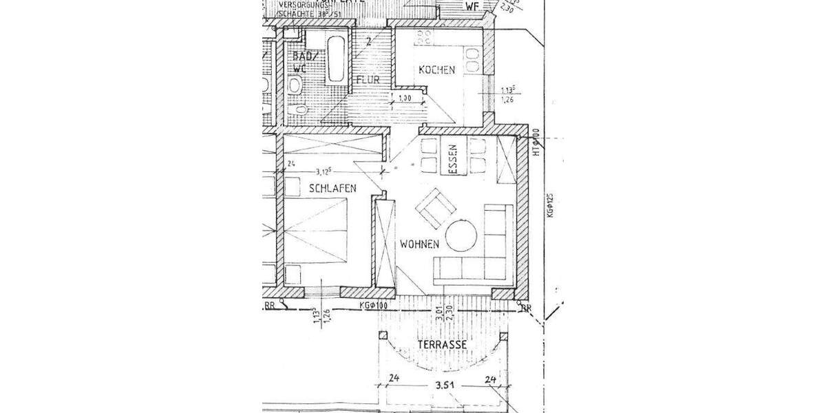 Schmucke 2-Zimmer-Erdgeschoss-Wohnung mit herrlichem Ausblick in DietfurtTöging 2 zimmer