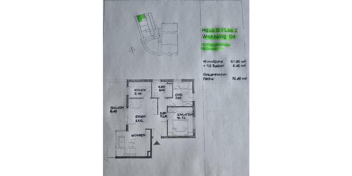 3 Raum Wohnung in Coswig 3 zimmer