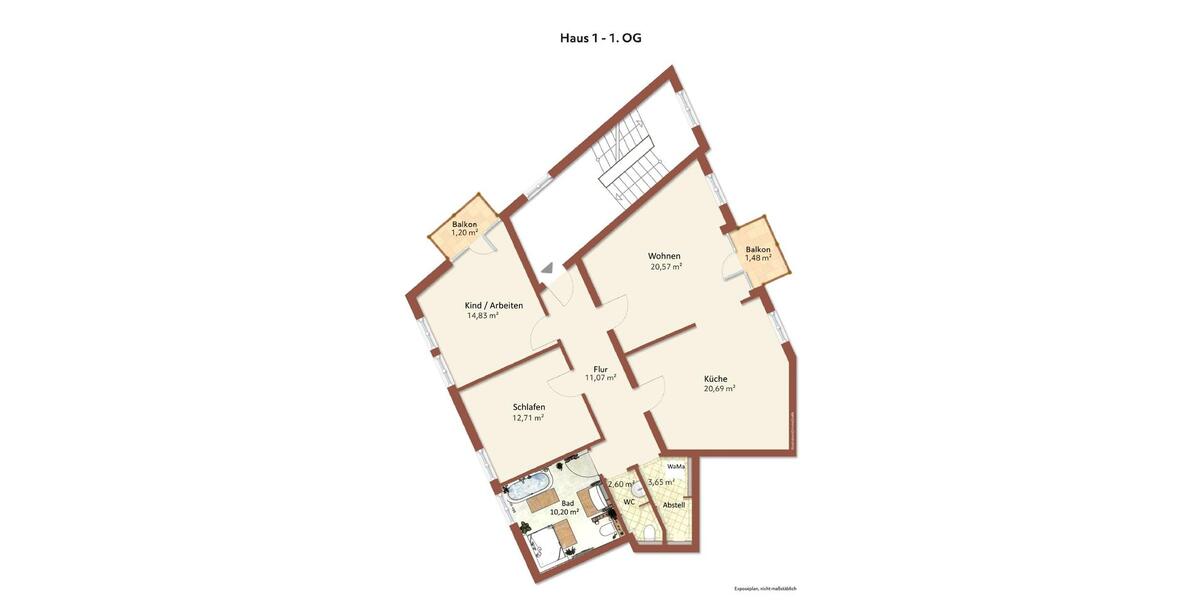 Etagenwohnung Bischofswerda - 3 Zimmer, 100 m&sup2;, 850&euro; | Angebot:25962878