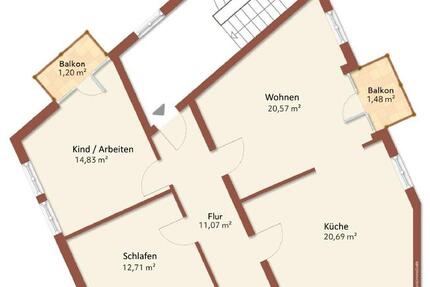 Wohnung Bischofswerda - 3 Zimmer, 100 m&sup2;, 850&euro; | Angebot:25962878