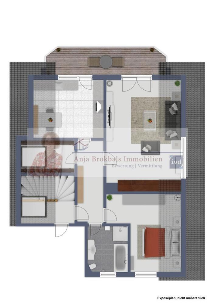 Geräumige 2-Zimmer-Mietwohnung mit Balkon in ruhiger Ortsrandlage