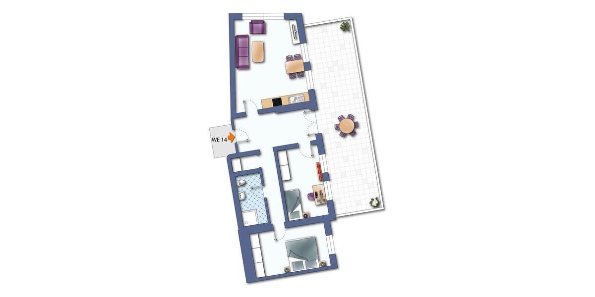 Etagenwohnung Lychen - 3 Zimmer, 99 m&sup2;, 842&euro; | Angebot:25806372