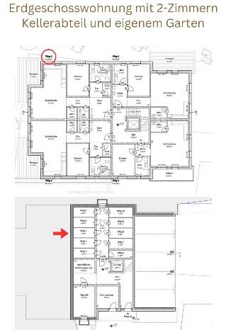 Erdgeschoßwohnung Lüneburg Goseburg-Zeltberg - 2 Zimmer, 82 m&sup2;, 1.550&euro; | Angebot:26504136
