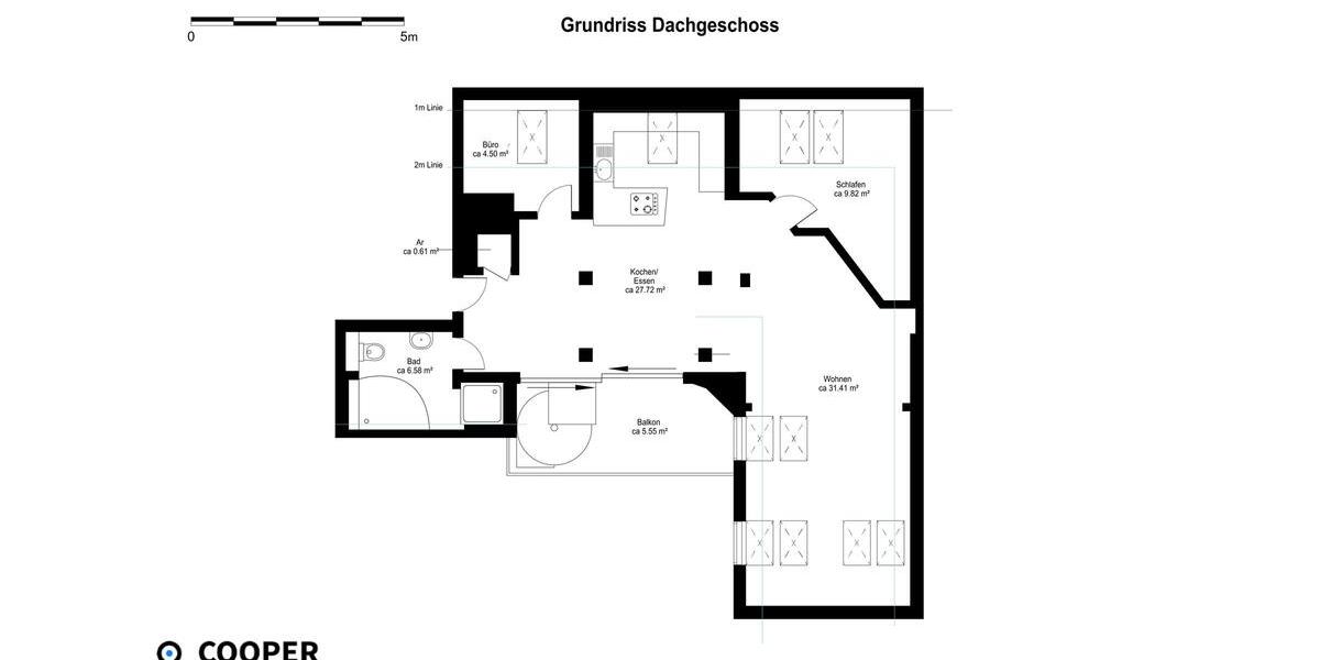 Dachgeschoßwohnung Hannover Südstadt - 3 Zimmer, 86 m&sup2;, 1.650&euro; | Angebot:26492924