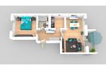 Etagenwohnung Schönebeck (Elbe) - 2 Zimmer, 49 m&sup2;, 291&euro; | Angebot:17398361