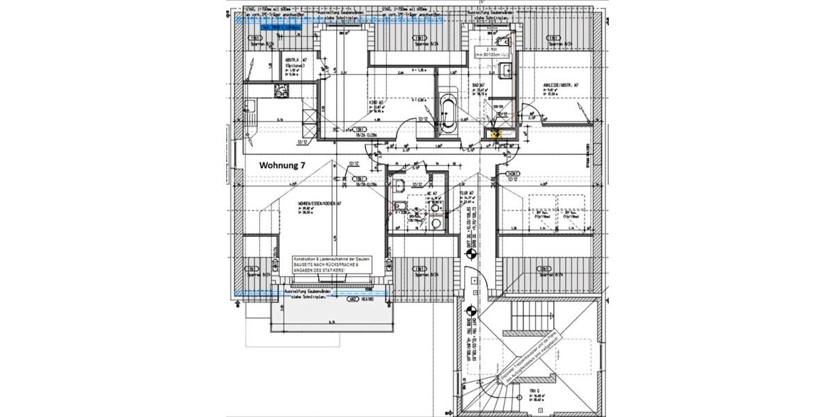 Dachgeschoßwohnung Lage - 3 Zimmer, 110 m&sup2;, 1.544&euro; | Angebot:24769508
