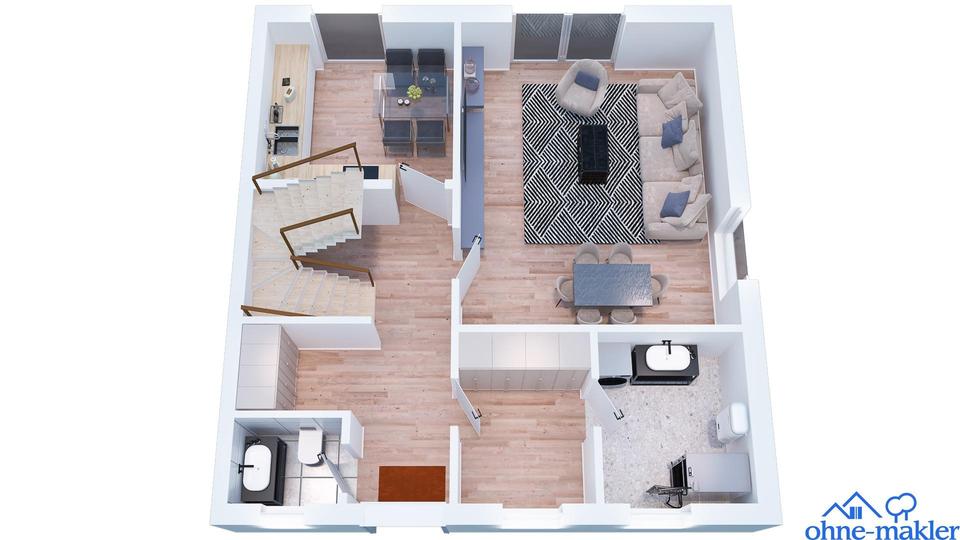 Doppelhaushälfte Bad Fallingbostel - 4 Zimmer, 101 m&sup2;, 1.195&euro; | Angebot:23653456