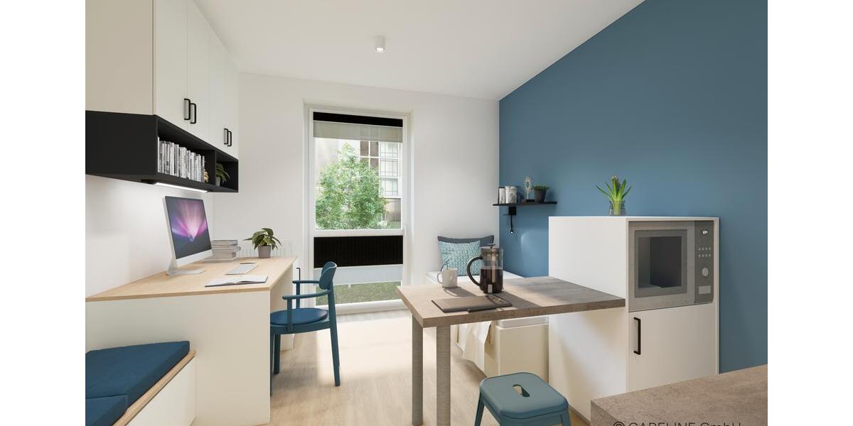 Smartes 1-Zimmer-Apartment für Studierende im Quartillion Wiesbaden 1 zimmer