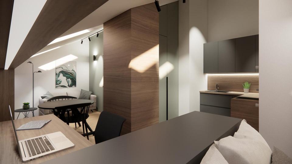 Dachgeschoßwohnung Eichstätt - 1 Zimmer, 41 m&sup2;, 590&euro; | Angebot:23405511