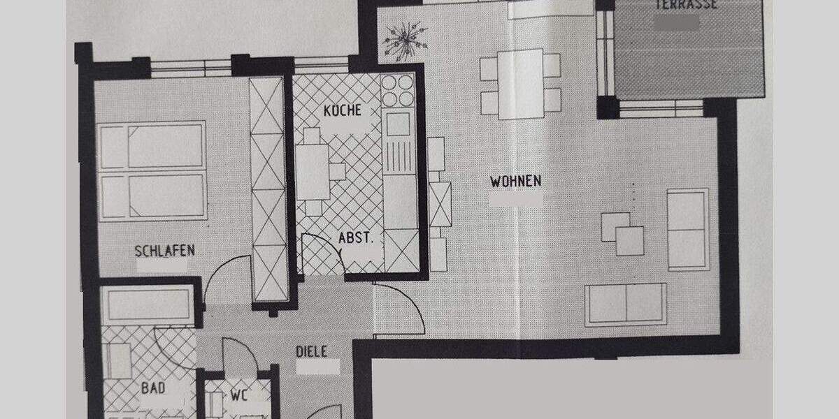 Stadtzentrale 2-Zimmer Souterrain-Wohnung mit Terrasse in Kierspe! 2 zimmer