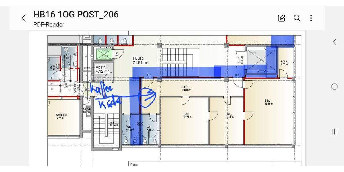 Gewerbeobjekt Saarbrücken St Johann - 3 Zimmer, 117 m&sup2;, 930&euro; | Angebot:26471055