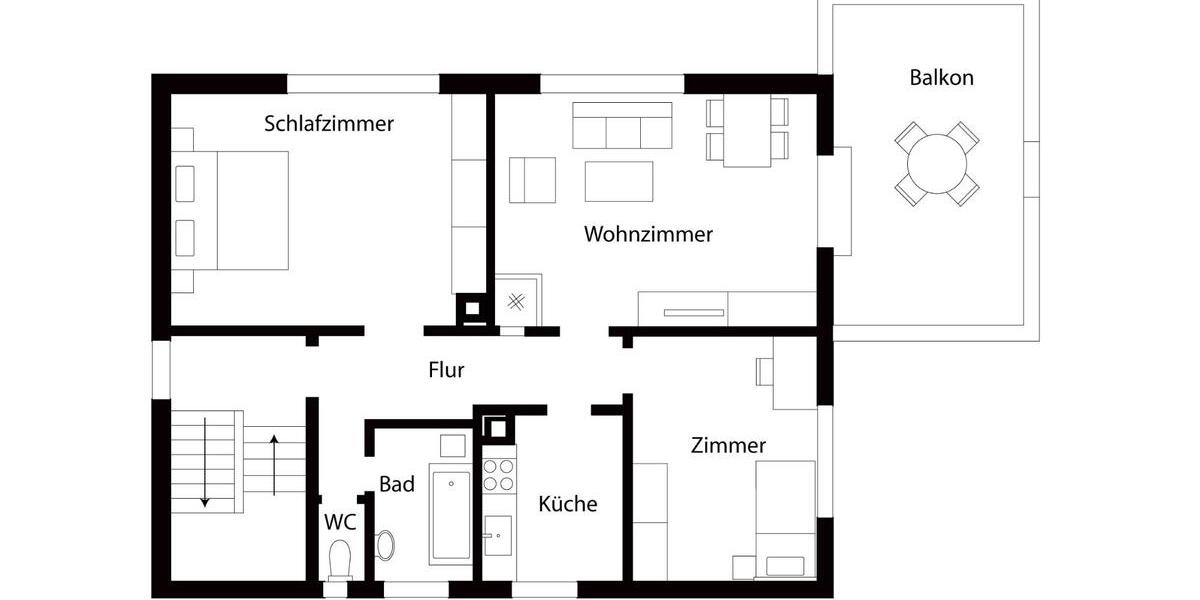 Etagenwohnung Geislingen an der Steige - 3 Zimmer, 79 m&sup2;, 795&euro; | Angebot:26364820