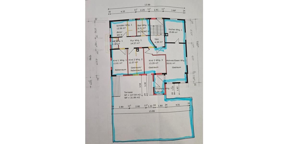 Erdgeschoßwohnung Murrhardt - 5 Zimmer, 155 m&sup2;, 1.500&euro; | Angebot:26522055