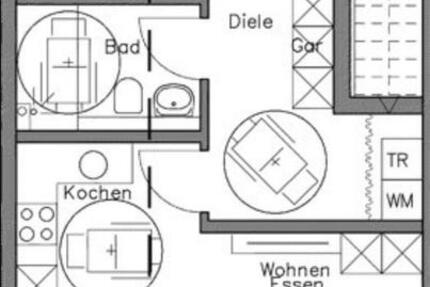 Helle 2Zi EG-Wohnung in Kropp 2 zimmer