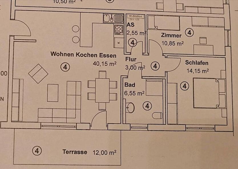 Hochwertige 3-Zimmer Wohnung in Hirschaid zimmer