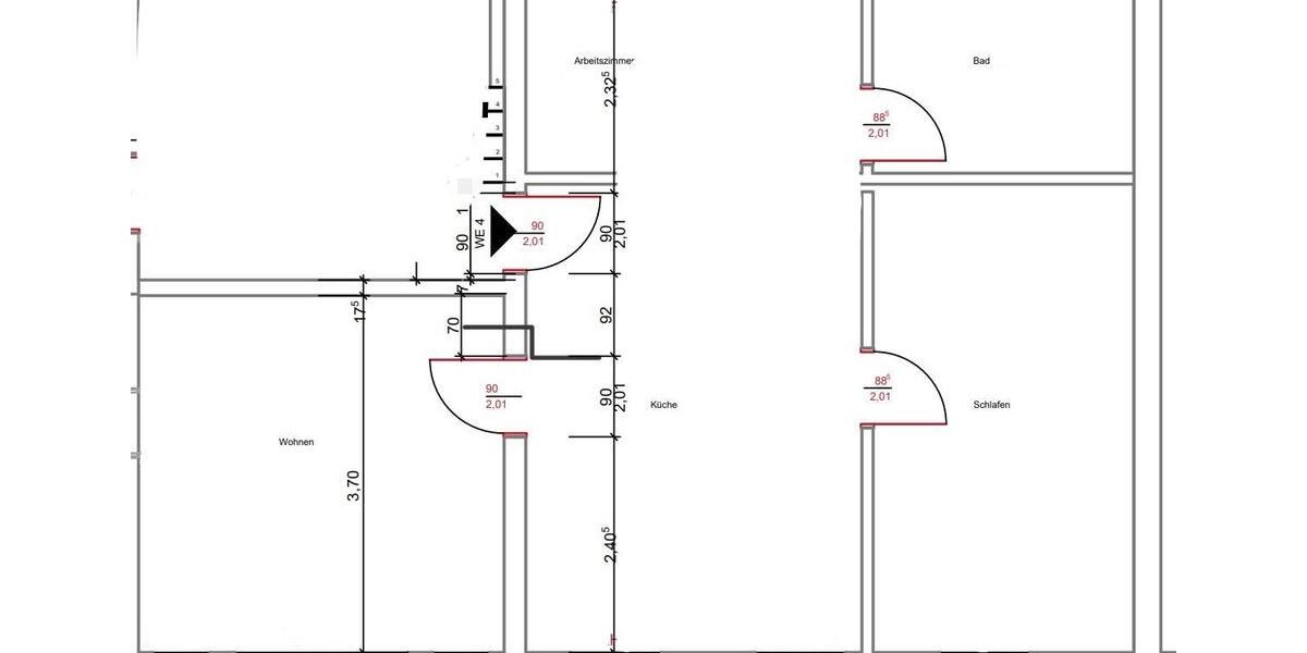 Etagenwohnung Alsleben (Saale) - 2 Zimmer, 64 m&sup2;, 512&euro; | Angebot:25959297