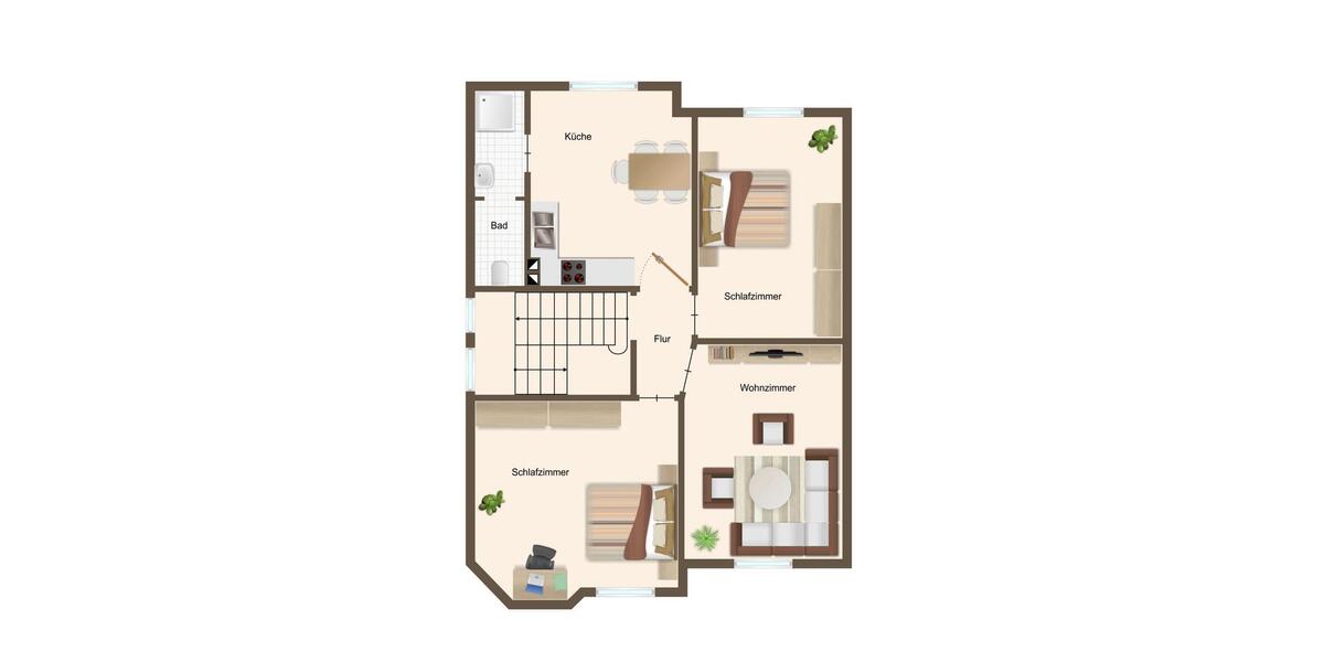 Etagenwohnung Rheine - 3 Zimmer, 65 m&sup2;, 520&euro; | Angebot:26008483