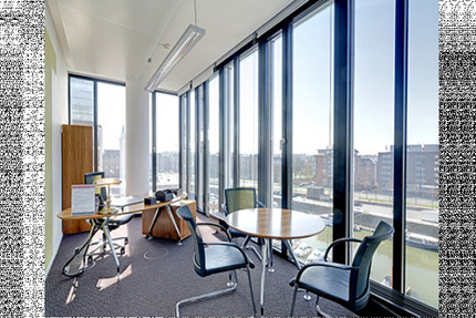 Renommierte Büroräume und Arbeitsplätze im Kölner Rheinauhafen - All-in-Miete zimmer
