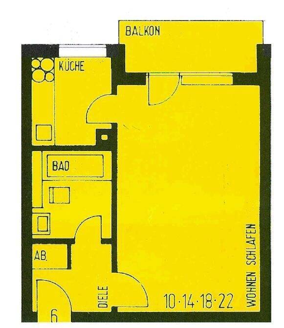 Sofort verfügbar! Ruhiges Apartment mit Einbauküche, Wannenbad und Aufzug in Obergiesing 1 zimmer