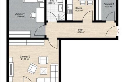 Wohnung Zossen - 3 Zimmer, 85 m&sup2;, 1.066&euro; | Angebot:25569354