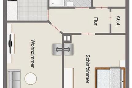 Wohnung Jena - 2 Zimmer, 63 m&sup2;, 700&euro; | Angebot:26645944