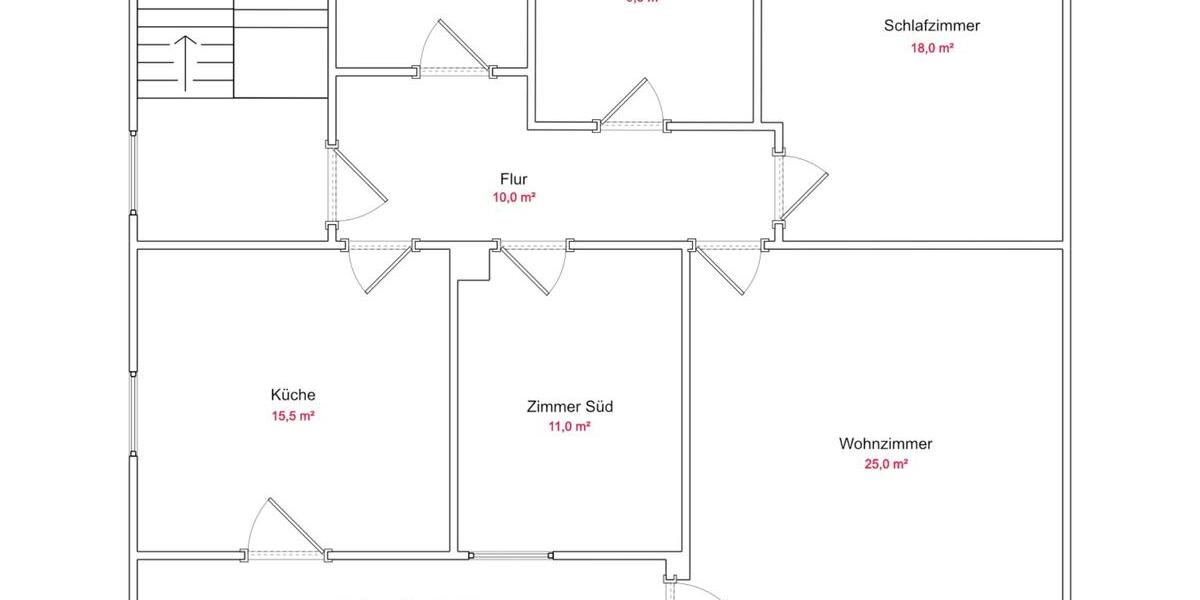 Etagenwohnung Ascha - 4 Zimmer, 102 m&sup2;, 1.150&euro; | Angebot:24831347