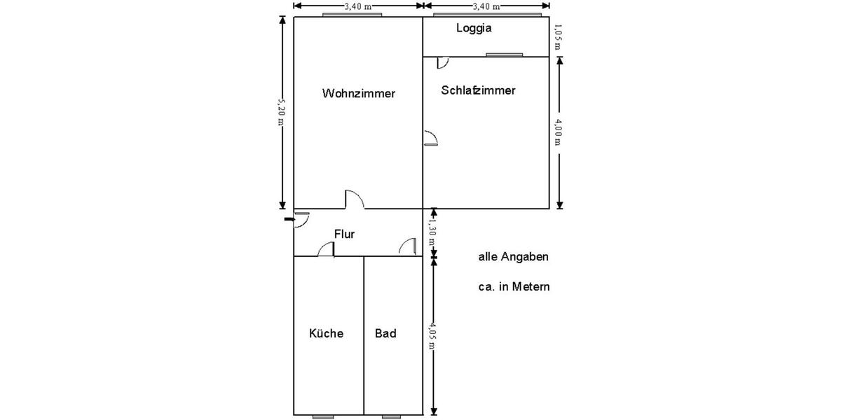 Etagenwohnung Claußnitz - 2 Zimmer, 51 m&sup2;, 260&euro; | Angebot:16074788