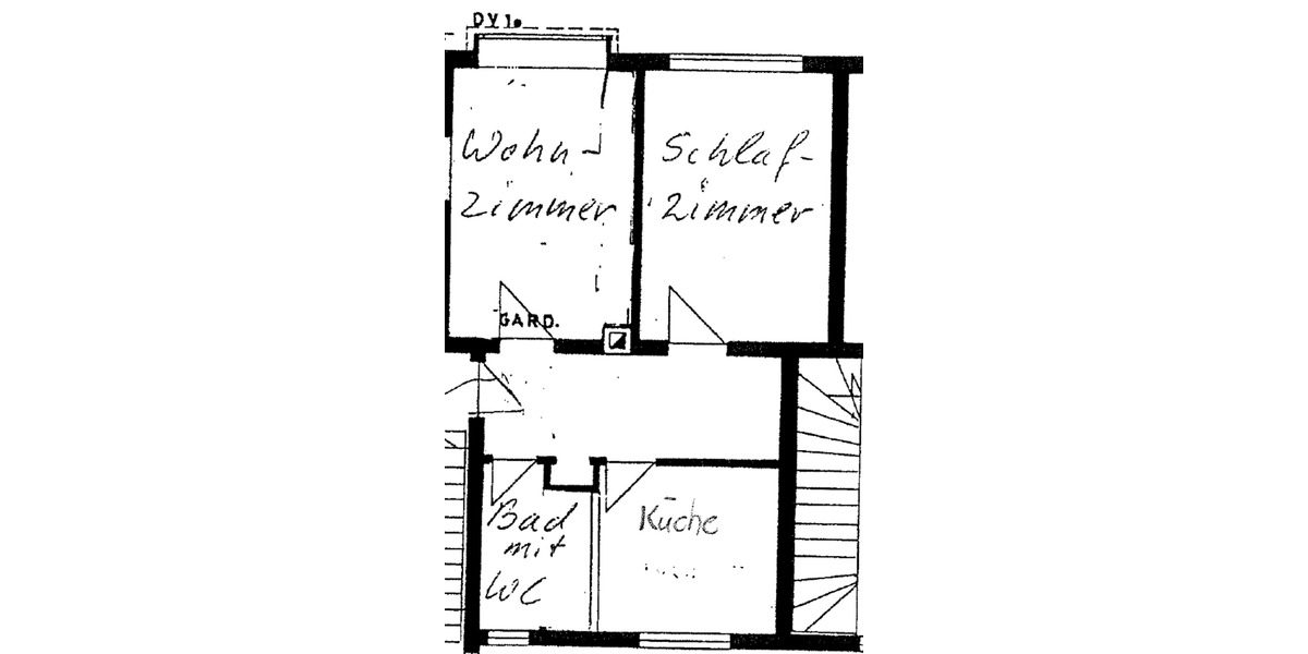 Erdgeschoßwohnung Waldenburg - 2 Zimmer, 43 m&sup2;, 525&euro; | Angebot:25881363